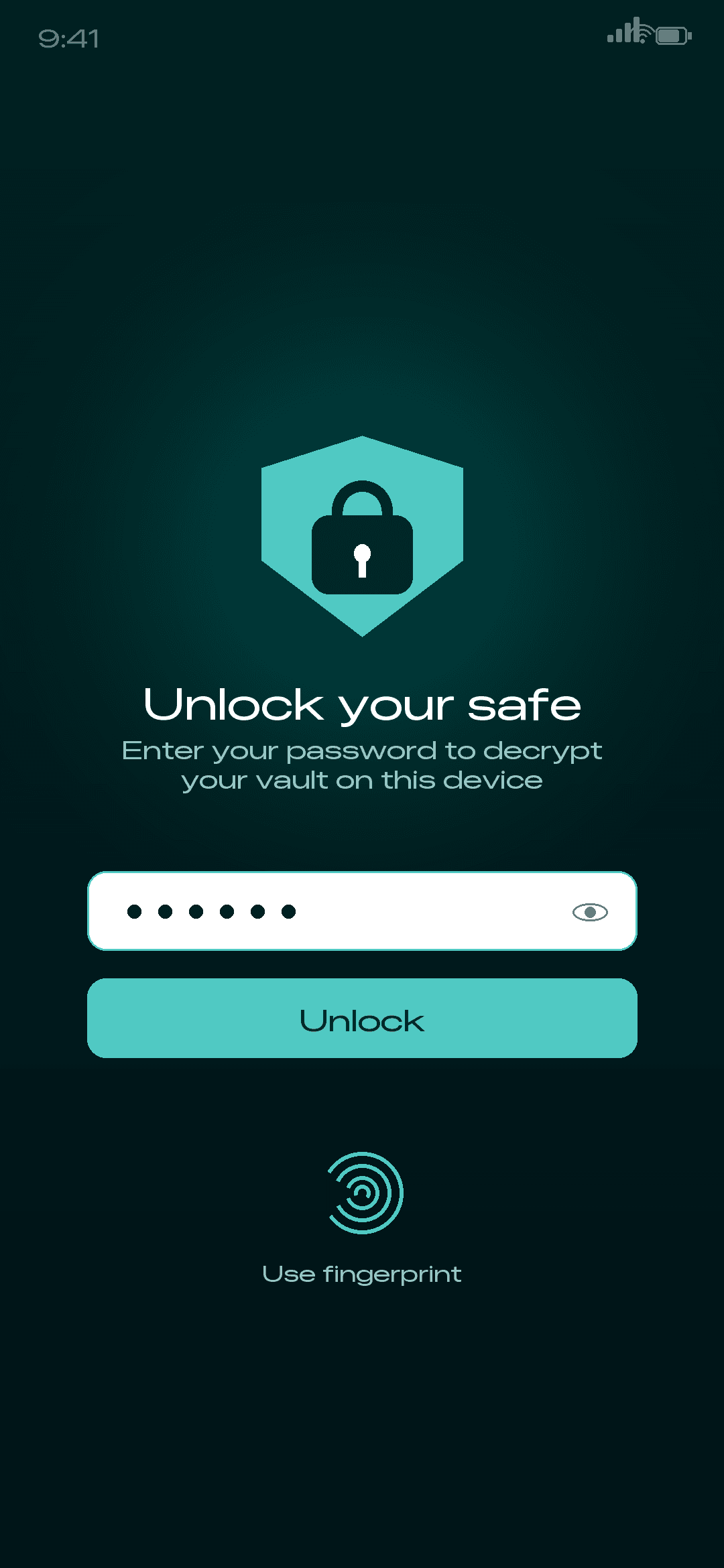 PicSafe unlock screen preview